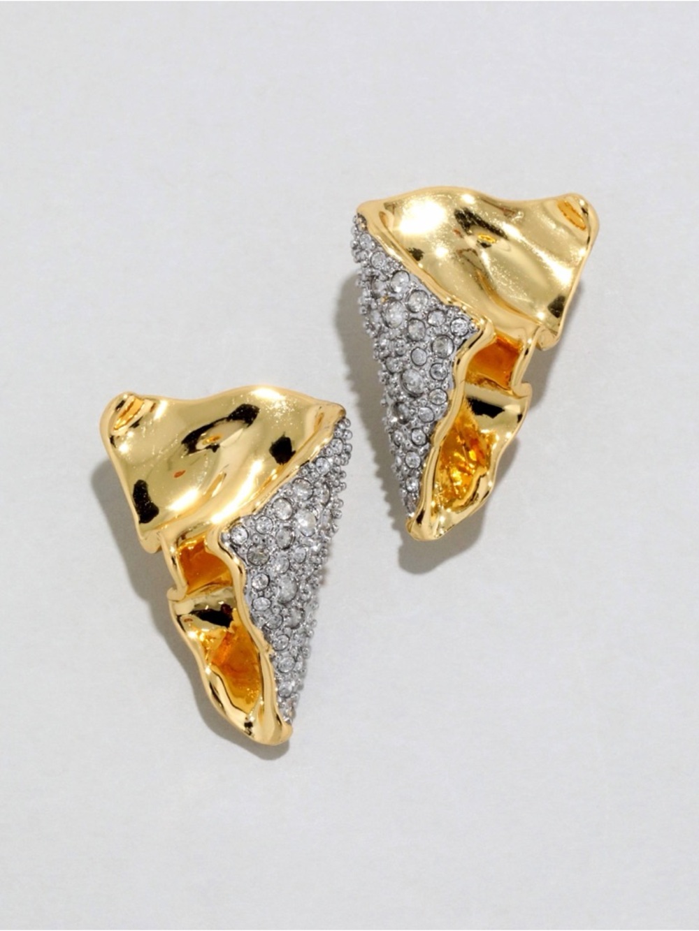 ALEXIS BITTAR Solanales Folded Crystal Earrings
